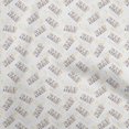 thumbnail image 1 of oneOone Georgette Viscose Light Yellow Fabric Text Craft Projects Decor Fabric Printed By The Yard 42 Inch Wide, 1 of 5