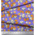 thumbnail image 3 of Soimoi Polyester Crepe Fabric Leaves & Flower Floral Print Sewing Fabric Yard 42 Inch Wide, 3 of 3