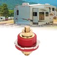 thumbnail image 4 of Battery Connector, 250A Zinc Alloy Brass 3/8in Thru Panel Terminal Safe Connection  For Marine For RV Black,Red, 4 of 8
