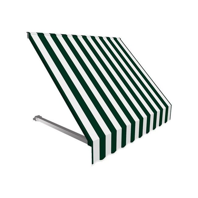 Awntech RR22-US-5FW Auvent Rétro pour Fenêtre et Entrée de 5,38 Pi, Dallas, Vert Forêt et Blanc - 31 x 24 Po