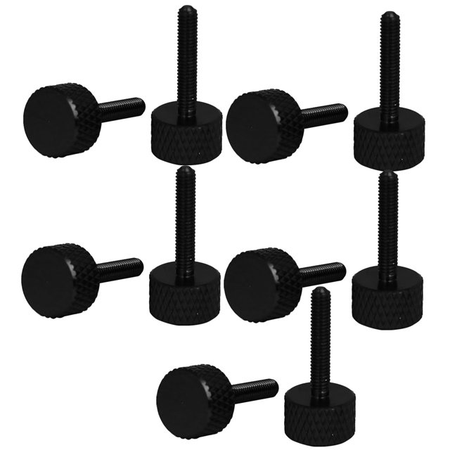 Unique Bargains Computer PC Graphics Card Knurled Head Thumb Screws Black M3x16mm 10pcs