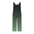 thumbnail image 5 of Combinaison Décontractée pour Femmes, Sans Manches à Col Rond avec Motif Imprimé, Poches à Boutons et Taille Élastique, Vert Militaire, Taille g, 5 of 5