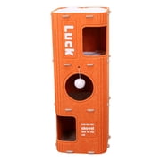 Bunblic Cat Climbing Tree Cat Climbing House Indoor Cats Furniture Playhouse Play Rest Portable Tunnel Activity Play Tower Scratching 3 layer orange