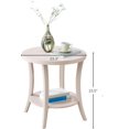 thumbnail image 2 of Roundhill Furniture Perth Contemporary Round End Table with Shelf, 2 of 5
