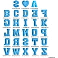 thumbnail image 2 of DIY 26 Alphanumeric English Cake Silicone Alphanumeric Cake Cake Mould Pound Cake Wax Melts Small Heart Pan Chocolate Melting Pot Insert Silicone Cake Stand Yule Log Cake Pan, 2 of 2