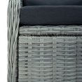 thumbnail image 5 of vidaXL 7 Piece Garden Dining Set Light Grey Poly Rattan, 5 of 5