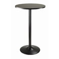 thumbnail image 1 of Nicer Furniture Round bar Table with Chrome Leg & Black Base, 1 of 1
