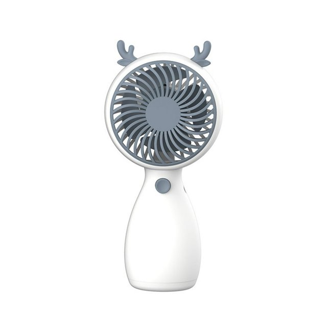 Handheld Portable Fan Long Endurance Plastic Large Air Volume USB Rechargeable Fan for Home