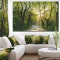 thumbnail image 2 of Designart Soirée dans la forêt verte Art mural sur toile, 2 of 4