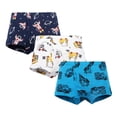 thumbnail image 1 of MIASHUI sous-Vêtements Garçons Boxeurs en Coton pour Tout-Petits Garçons Mignons avec Dessins Animés, Lot de 3, 3-4 Ans, 1 of 2