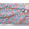 thumbnail image 2 of Soimoi Crepe Silk Fabric Hummingbird & Floral Print Fabric by Yard 42 Inch Wide, 2 of 3