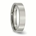 thumbnail image 4 of Titanium Flat 5mm Polished Band Ring 7.5 Size, 4 of 6