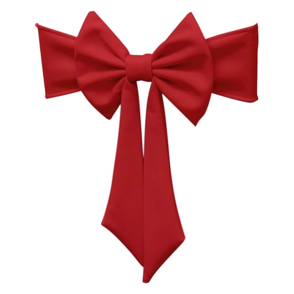 Red Elastic Chair Bow No-Tie Decoration for Wedding Party Chair Back Flower, Stretchy Banquet Bow Tie, Easy Install Chair Cover Accessory, Decorative Bow for Home Hotel
