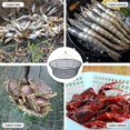 thumbnail image 3 of CHUANK 2PCS Durable Fishing Bait Trap Crab Net Crawdad Shrimp Cast Dip Cage Fish Minnow, 3 of 10