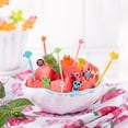 thumbnail image 3 of ziyahi 76x Stylish Cartoon Food Toothpick For Kids Safe Durable And Easy To Clean Gift Idea Fruit Fork 1Set, 3 of 6
