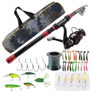 Fishing Rod Reel Set,Lure Rod Set Carbon Fishing Rod Wheel Set Fishing Rod Set Tried and Trusted