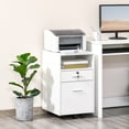 thumbnail image 2 of Vinsetto 2 Drawer Filing Cabinet with Lock File Cabinet for A4 Letter Size, 2 of 10