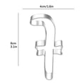 thumbnail image 3 of Bovemsi Markdown Sale Popsicles Molds Large Christmas Cookie Cutters 4" Holiday Cookie Cutters Stainless With Recipe Instruction Snowman Christmas Tree Snowflake.., 3 of 7