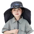 thumbnail image 1 of Youkk Protection Solaire Chapeau de Pêcheur Protection à la Mode pour la Randonnée Estivale et les Activités de Plein Air Polyvalent Gris Foncé, 1 of 6