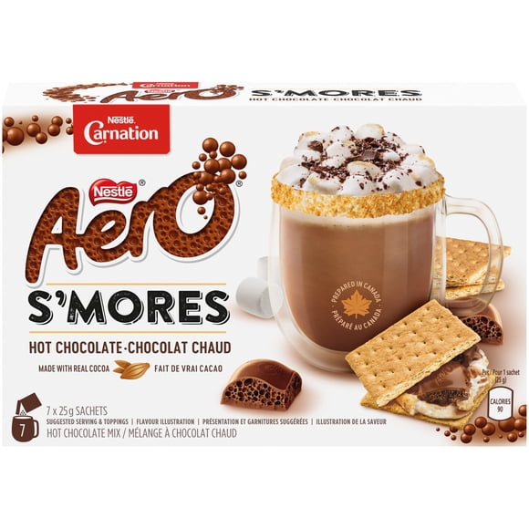 NESTLÉ CARNATION AERO S'mores Hot Chocolate Box of 7 Envelopes