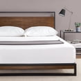thumbnail image 4 of Zinus Ironline 14 inch Metal and Wood Platform Bed Frame with Headboard, 4 of 6