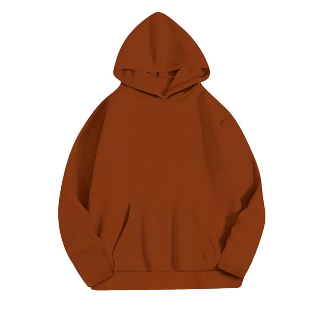 MeetoTime Sweat à Capuche à Manches Longues pour Femmes, Polaire, Grande Poche, Pull