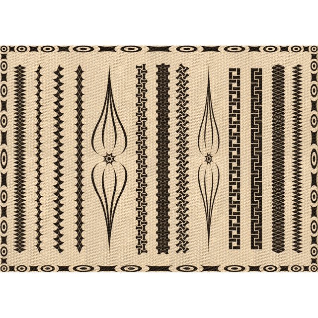 Ahgly Company Tapis Rectangulaire Lavable en Machine Intérieur Transitionnel Kaki Or, 6 Pieds x 9 Pieds
