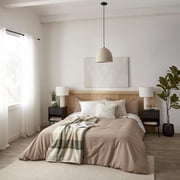 Bouclair Beige Wales Waffle Duvet Cover Set King