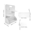thumbnail image 2 of DEEPCRAFF 1Set White Office Pegboard Storage System for Desktop with Vertical Multi Item Organizer, 2 of 8