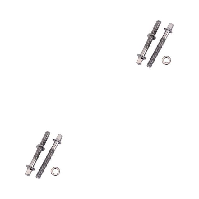 Decodeary 2 Pieces Drum Set Screws Drums Mounting Screw Percussion Instrument Part As shown 60mm 2Set