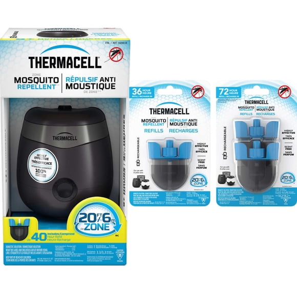 Thermacell E90 Répulsif Rechargeable avec 148 Heures de Protection contre les Moustiques