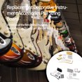 thumbnail image 3 of Maoww Guitar Bridge Decorative Multicolored Screws Handy Installation Saddle Electric Plated Musical Equipment Neck Joint Plate Silver, 3 of 9