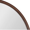 thumbnail image 3 of Kate and Laurel Caskill Glam Round Framed Wall Mirror, 30 Inch Diameter, Bronze, Modern Circular Mirror for Wall Décor, 3 of 6