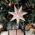 thumbnail image 3 of 2pcs Hollow Out Paper Lantern Cover Stars Shaped Festival Lantern Cover, 3 of 6