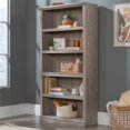 thumbnail image 2 of Bowery Hill Transitional Engineered Wood 5-Shelf Bookcase in Laurel Oak, 2 of 10