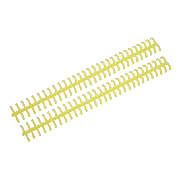 Binding Strip, PP Plastic 10 Pcs Wear Resistant Binding Comb 65 Sheet Holdable For Office Yellow