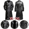 thumbnail image 4 of Veste de Moto en Cuir Slim à Capuche à Manches Longues Couleur Unie Décontractée Automne et Hiver pour Hommes, 4 of 6