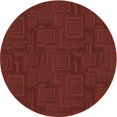 thumbnail image 1 of Ahgly Company Machine Washable Indoor Square Transitional Dark Red Area Rugs, 3' Square, 1 of 7