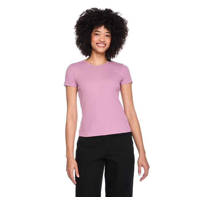 George Women's Rib Crew-Neck T-Shirt