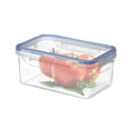 thumbnail image 4 of Transparent Plastic Food Storage Container Set | 4-Piece Airtight Kitchen Canisters with Locking Lids | Stackable Dry Food & Baking Ingredients Organizer, 4 of 8