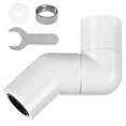 thumbnail image 1 of Robinet d'Évier Rallonge Rotative à 360 Degrés Adaptateur de Tête Réglable Bec de Lavage du Visage Buse Accessoire Maison Hôtel Remplacement Blanc, 1 of 9