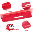 thumbnail image 2 of 32 - Key Melodica with Tubes & Mouthpiece, Air Piano Keyboard Musical Instrument w/ Carrying Bag,Red, 2 of 6