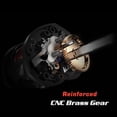 thumbnail image 4 of Fishing Reel 8Kg Max Drag Have PE 4 Strands Line 14+1BBs Left Right Hand Lure Bait Casting Fishing Baitcasting Reel ,Rigid Aluminum Skeletal Frame, 4 of 7
