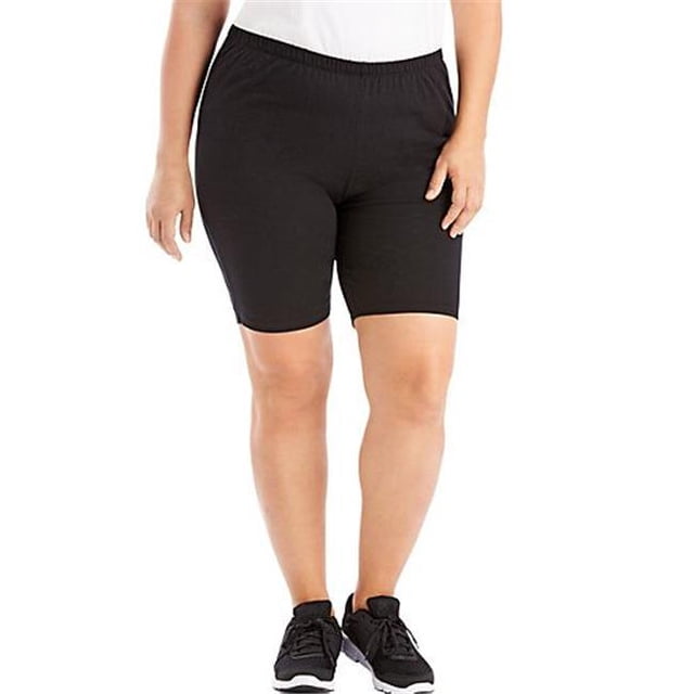 Just My Size Short de Vélo en Jersey de Coton Extensible pour Femmes 1X