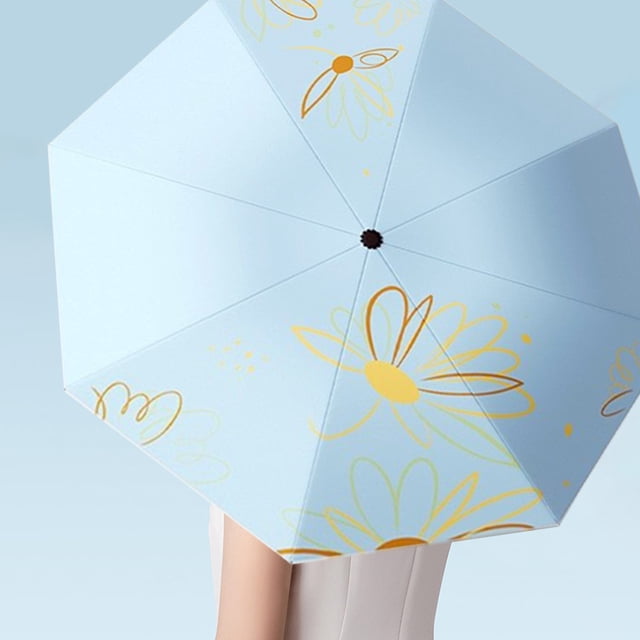 Manually Rain And Sun Umbrella - UltravioletIight Protection Folding Female Parasol - Sun Umbrella