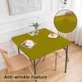 thumbnail image 4 of Antqov Square Fitted Tablecloth 34x34" Stretch Square Wrapped Stretch Table Cover Square Tablecloth Table Cover for Kitchen Dining Picnic Patio Outdoor Party Tables, 4 of 6