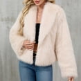 thumbnail image 2 of Tranfacy Manteaux d'Hiver pour Femmes, Manteaux en Molleton pour Femmes, Manteaux Chauds en Molleton pour Dames avec Col Rabattu pour Vêtements d'Extérieur d'Hiver Unis, 2 of 6