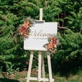 thumbnail image 2 of 2Pcs Artificial Flower Swag Wedding Arch Wreath for Ceremony Wall Farmhouse Orange, 2 of 8