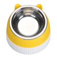 thumbnail image 1 of Cat Bowl,Multifunctional Design Pet Food Bowl with Safety Material Tilted Elevated Cat Bowl Double Bowl Design Anti Slip Raised Cat Food and Water Bowl for Cats Dogs, 1 of 7