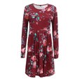 thumbnail image 2 of Matchstick Women's Floral Printed Long Sleeve Midi Dress, 2 of 5